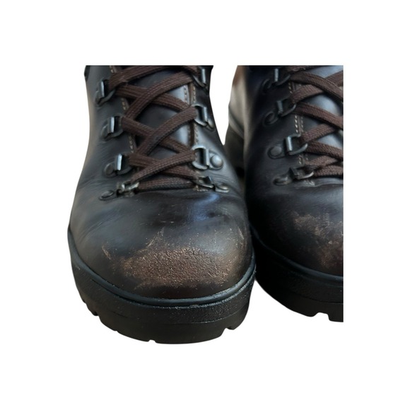 LL Bean Cresta Womens Brown Leather Gore-tex Vibram Sole Hiking Trail Boots Sz 8 - Picture 4 of 16